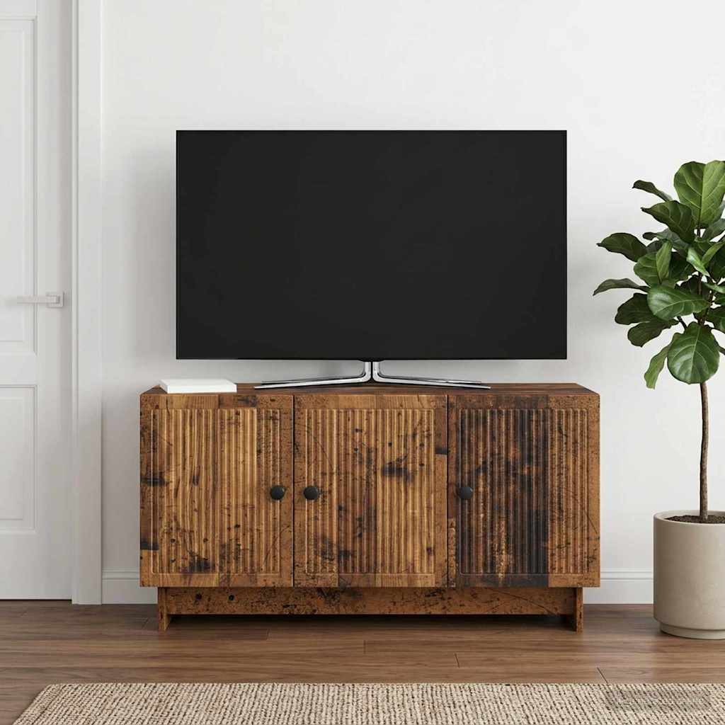 vidaXL Szafka pod telewizor Stare drewno 99 x 34,5 x 50 cm