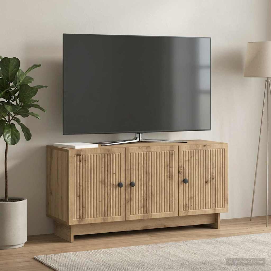 vidaXL Szafka pod telewizor 99 x 34,5 x 50 cm Dąb artisan
