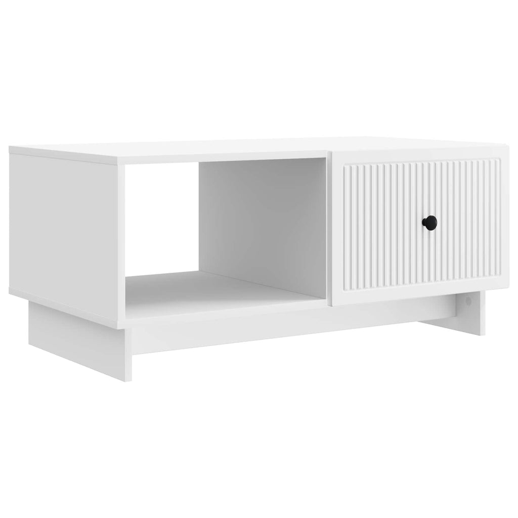 vidaXL Stolik kawowy Biały 90 x 50 x 40 cm Drewno inżynieryjne