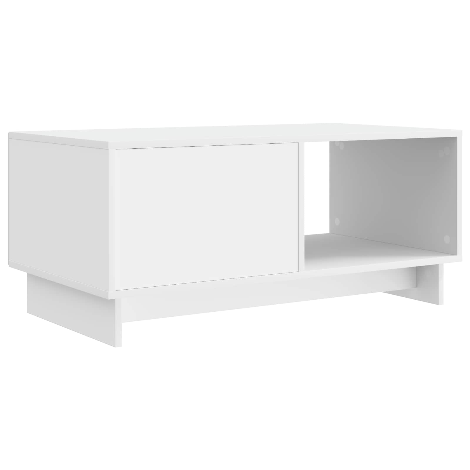 vidaXL Stolik kawowy Biały 90 x 50 x 40 cm Drewno inżynieryjne