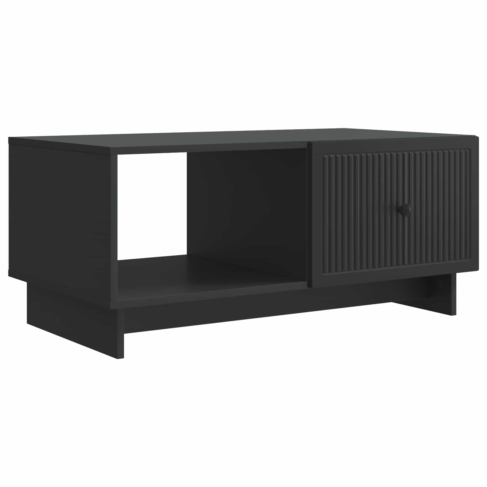 vidaXL Stolik kawowy Czarny 90 x 50 x 40 cm Drewno inżynieryjne