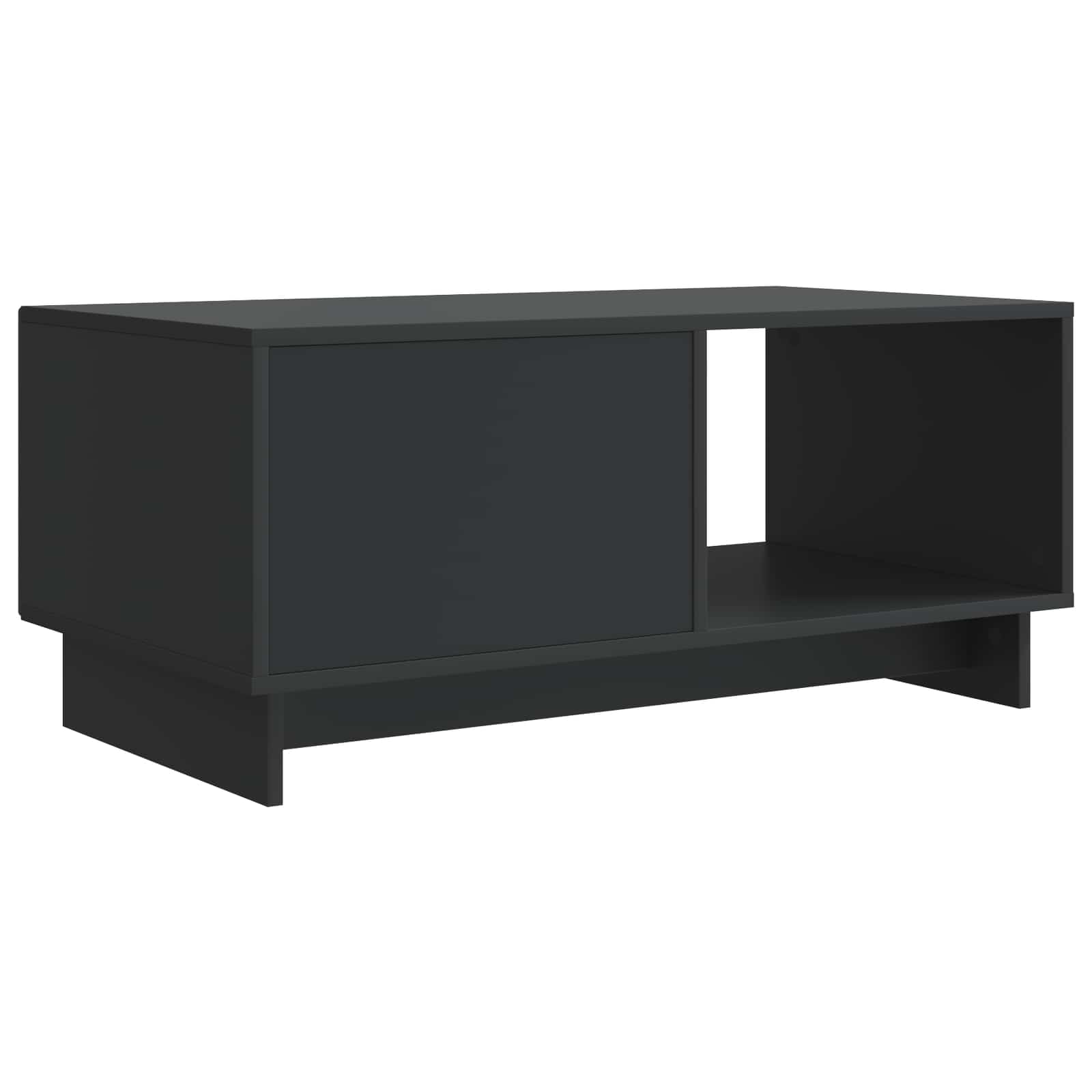 vidaXL Stolik kawowy Czarny 90 x 50 x 40 cm Drewno inżynieryjne