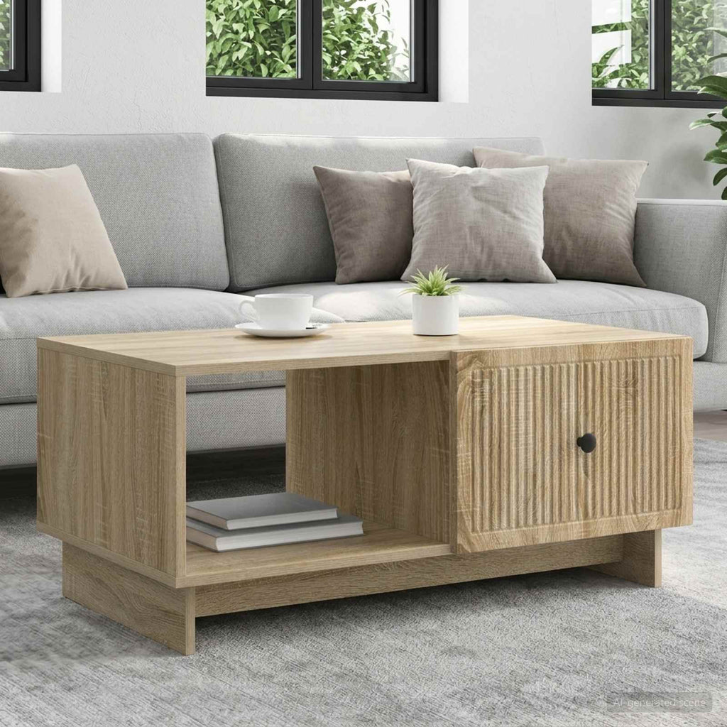 vidaXL Stolik kawowy dąb Sonoma 90 x 50 x 40 cm Drewno inżynieryjne