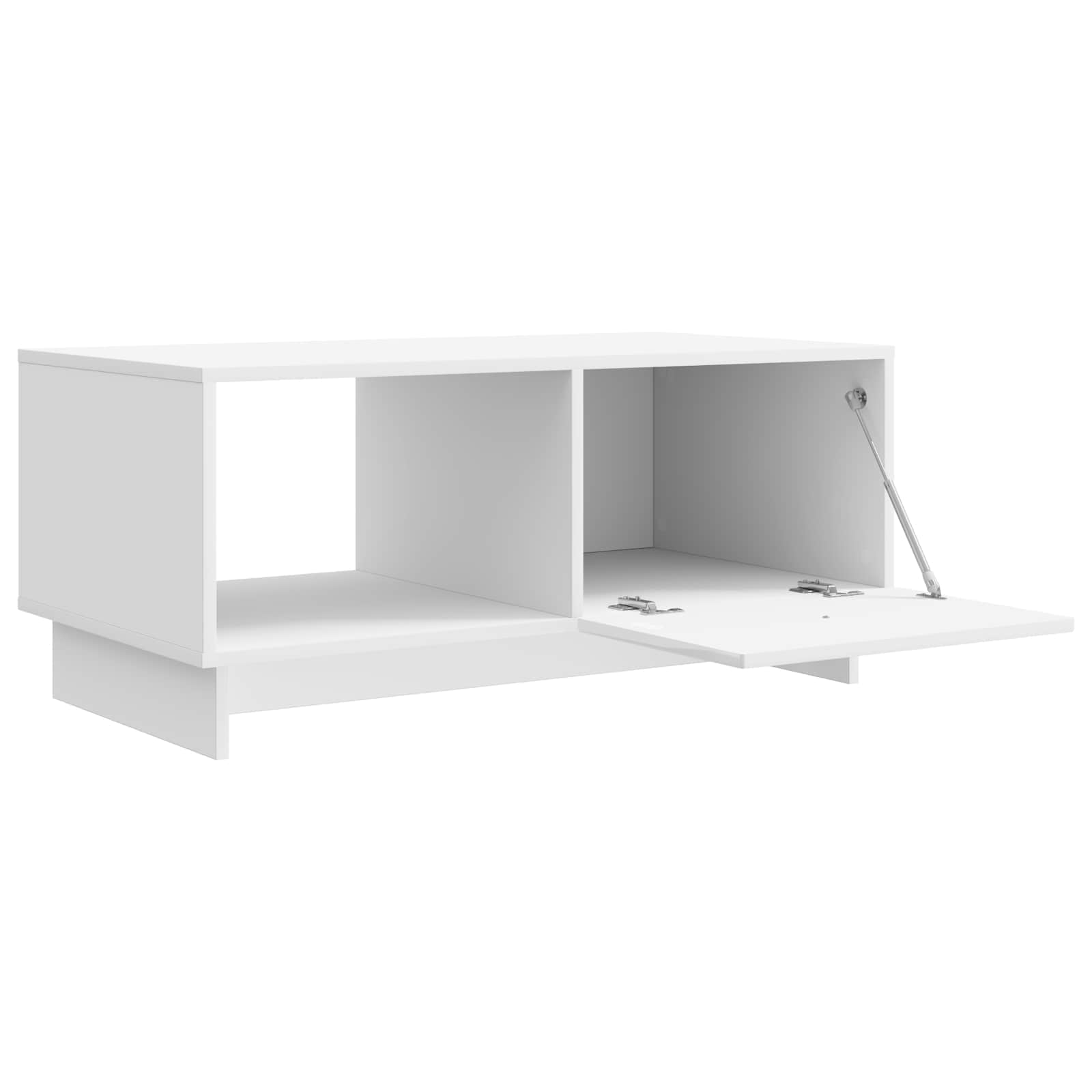 vidaXL Stolik kawowy Biały wysoki połysk 90 x 50 x 40 cm