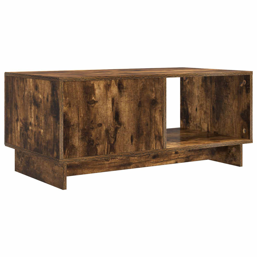 vidaXL Stolik kawowy Dąb wędzony 90 x 50 x 40 cm Drewno inżynieryjne