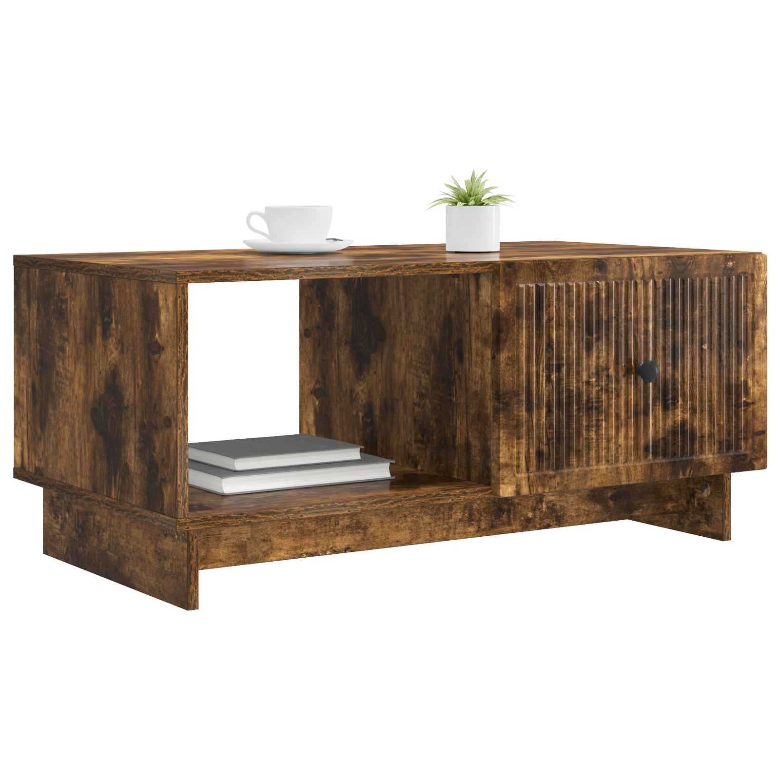 vidaXL Stolik kawowy Dąb wędzony 90 x 50 x 40 cm Drewno inżynieryjne