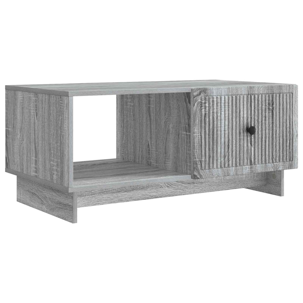 vidaXL Stolik kawowy Szary Sonoma 90 x 50 x 40 cm Drewno inżynieryjne