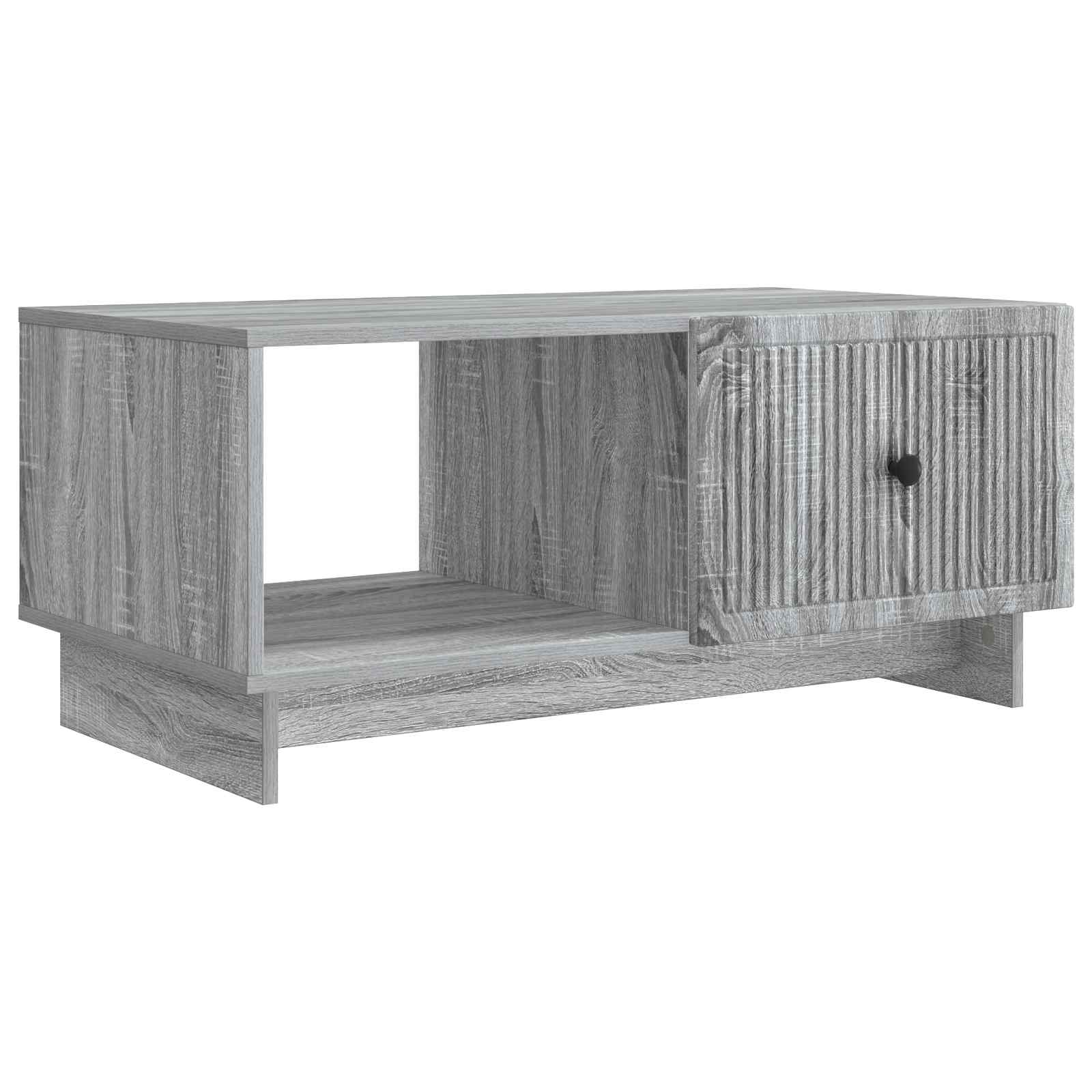 vidaXL Stolik kawowy Szary Sonoma 90 x 50 x 40 cm Drewno inżynieryjne