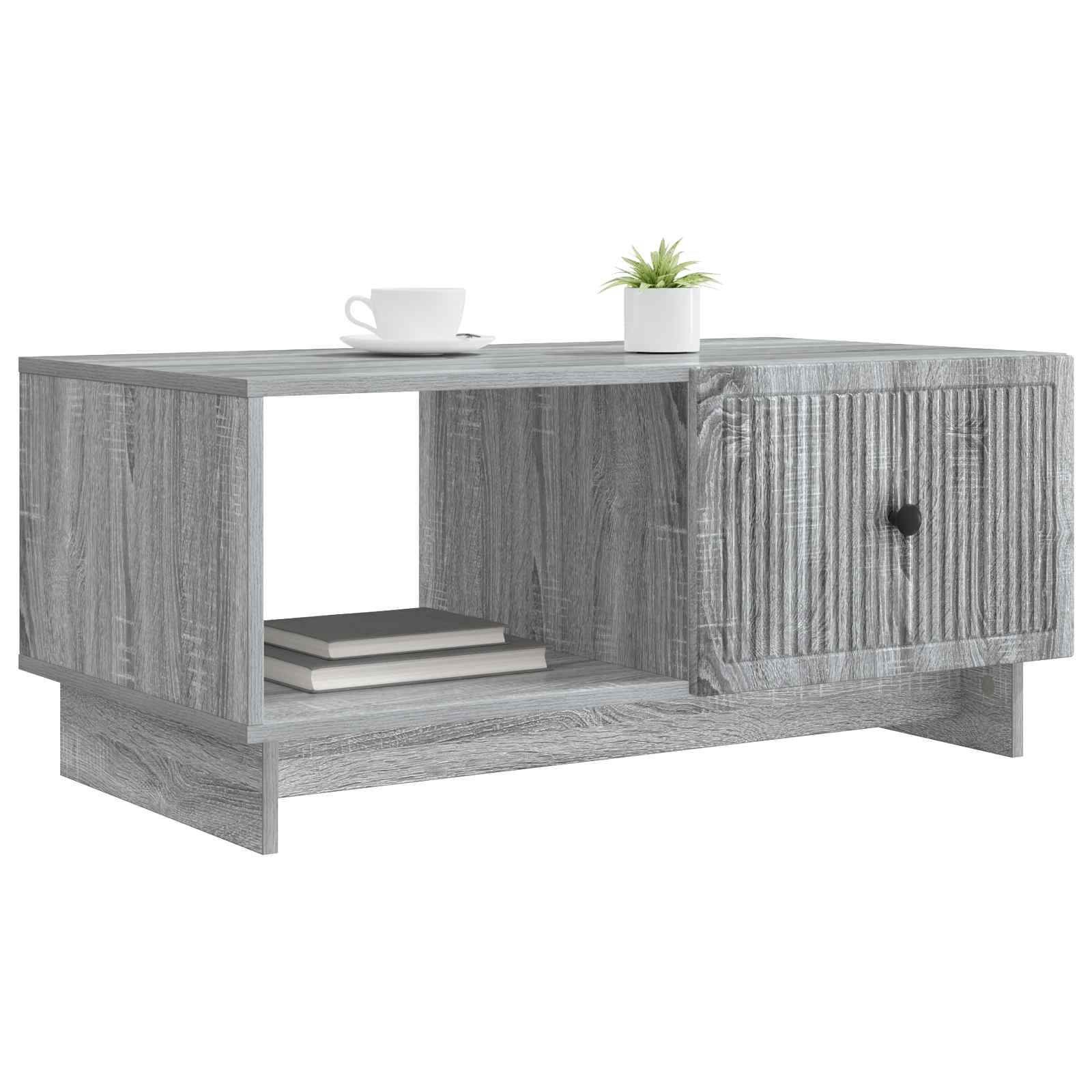 vidaXL Stolik kawowy Szary Sonoma 90 x 50 x 40 cm Drewno inżynieryjne