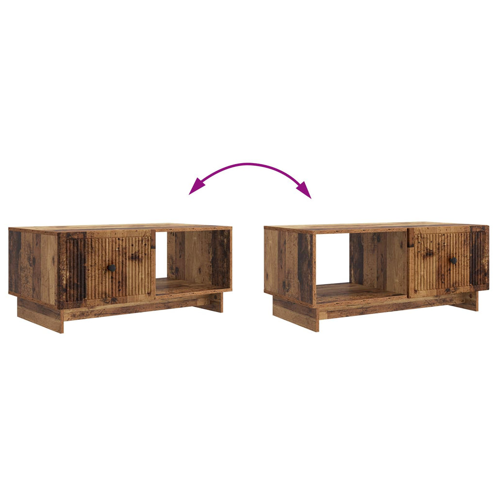 vidaXL Stolik kawowy Stare drewno 90 x 50 x 40 cm Drewno inżynieryjne
