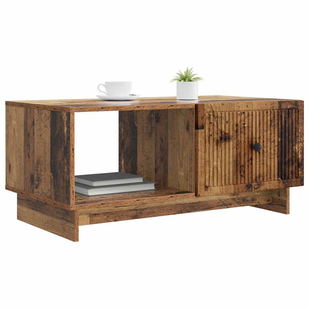 vidaXL Stolik kawowy Stare drewno 90 x 50 x 40 cm Drewno inżynieryjne
