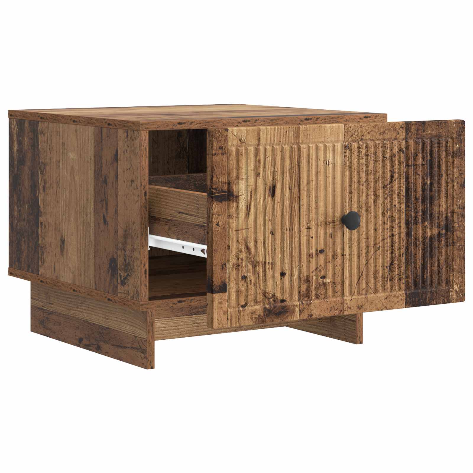 vidaXL Stolik kawowy Stare drewno 49 x 50 x 40 cm Drewno inżynieryjne