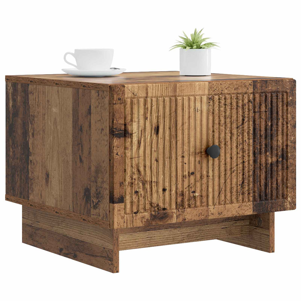 vidaXL Stolik kawowy Stare drewno 49 x 50 x 40 cm Drewno inżynieryjne