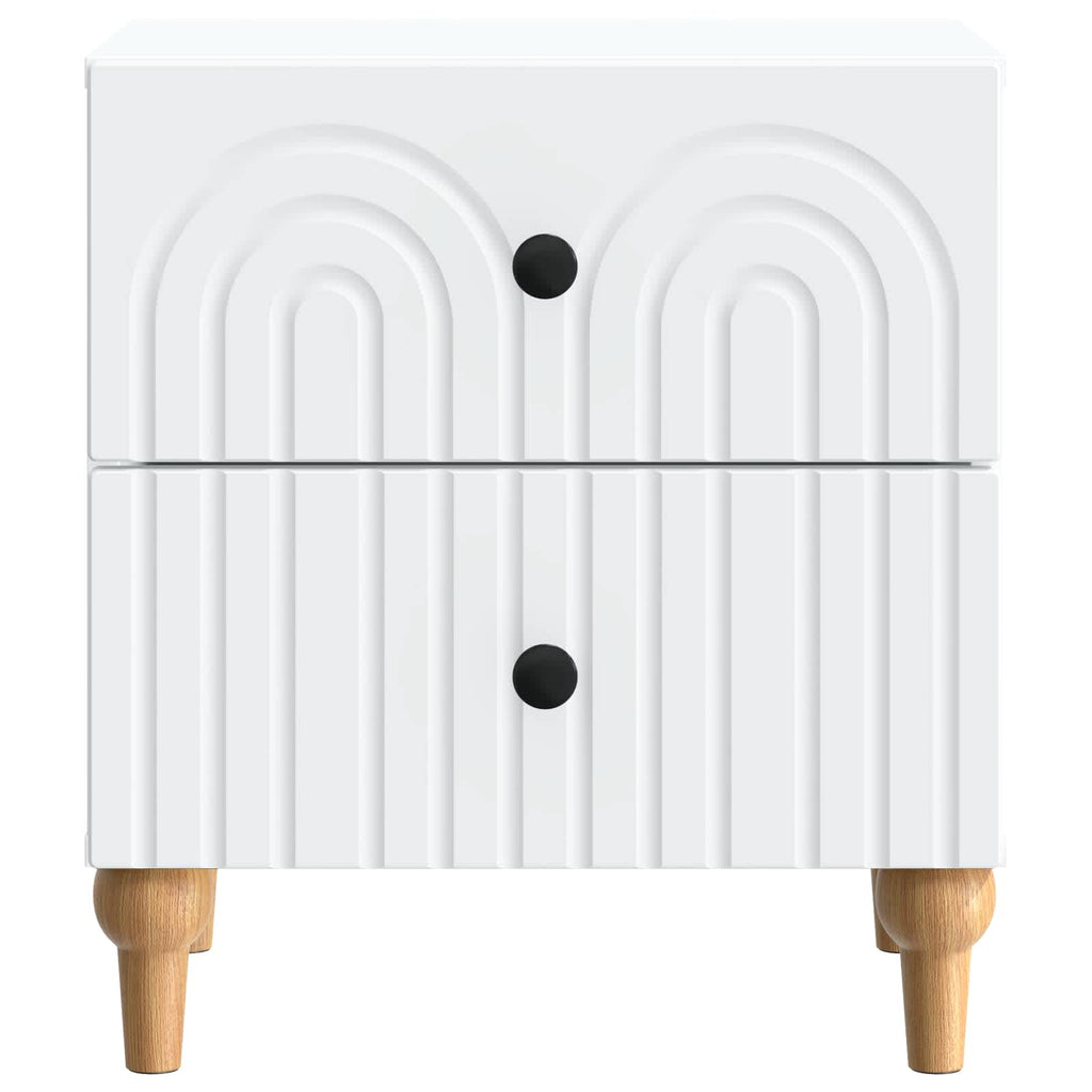 vidaXL Szafka Nocna 2 pcs Biały 43 x 34,5 x 48 cm Drewno inżynieryjne