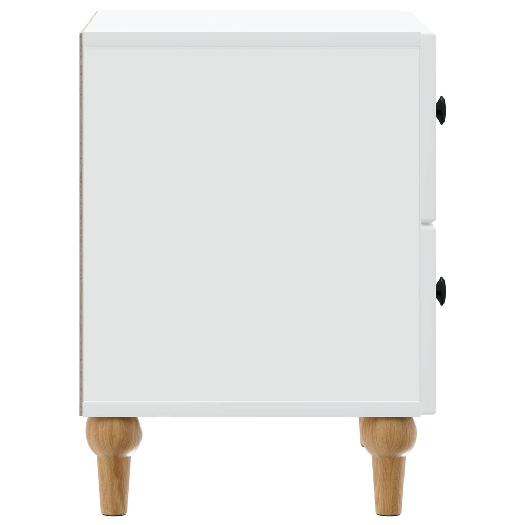 vidaXL Szafka Nocna 2 pcs Biały 43 x 34,5 x 48 cm Drewno inżynieryjne