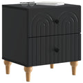 vidaXL Szafka Nocna 2 pcs Czarny 43 x 34,5 x 48 cm Drewno inżynieryjne
