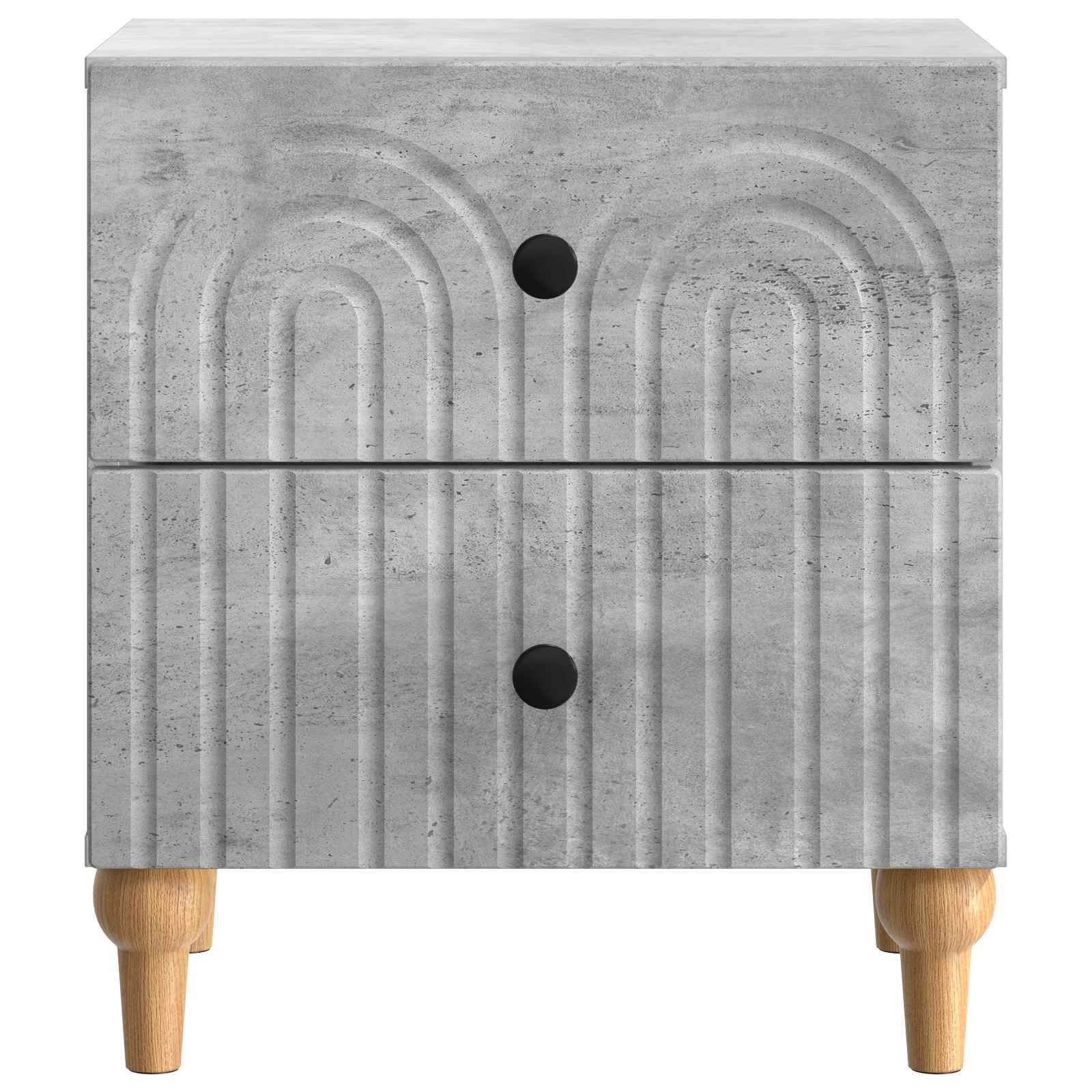 vidaXL Szafka Nocna z szufladą Betonowy szary 43 x 34,5 x 48 cm