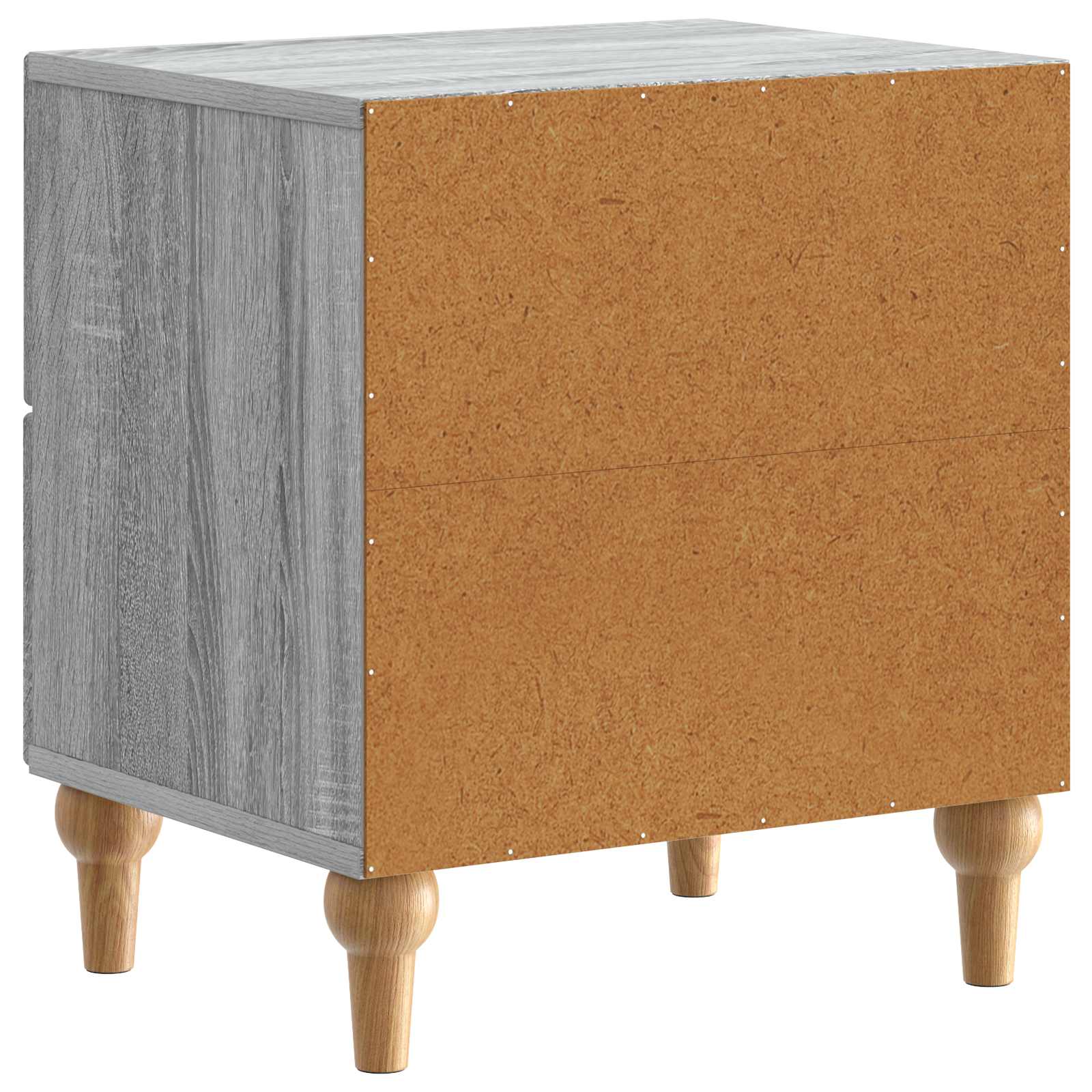 vidaXL Szafka Nocna z szufladą 2 pcs Szary Sonoma 43 x 34,5 x 48 cm