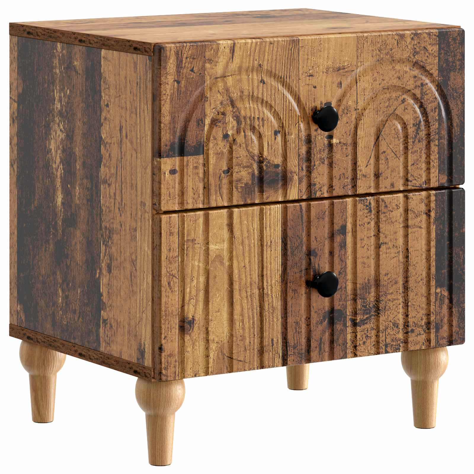 vidaXL Szafka Nocna Stare drewno 43 x 34,5 x 48 cm Drewno inżynieryjne