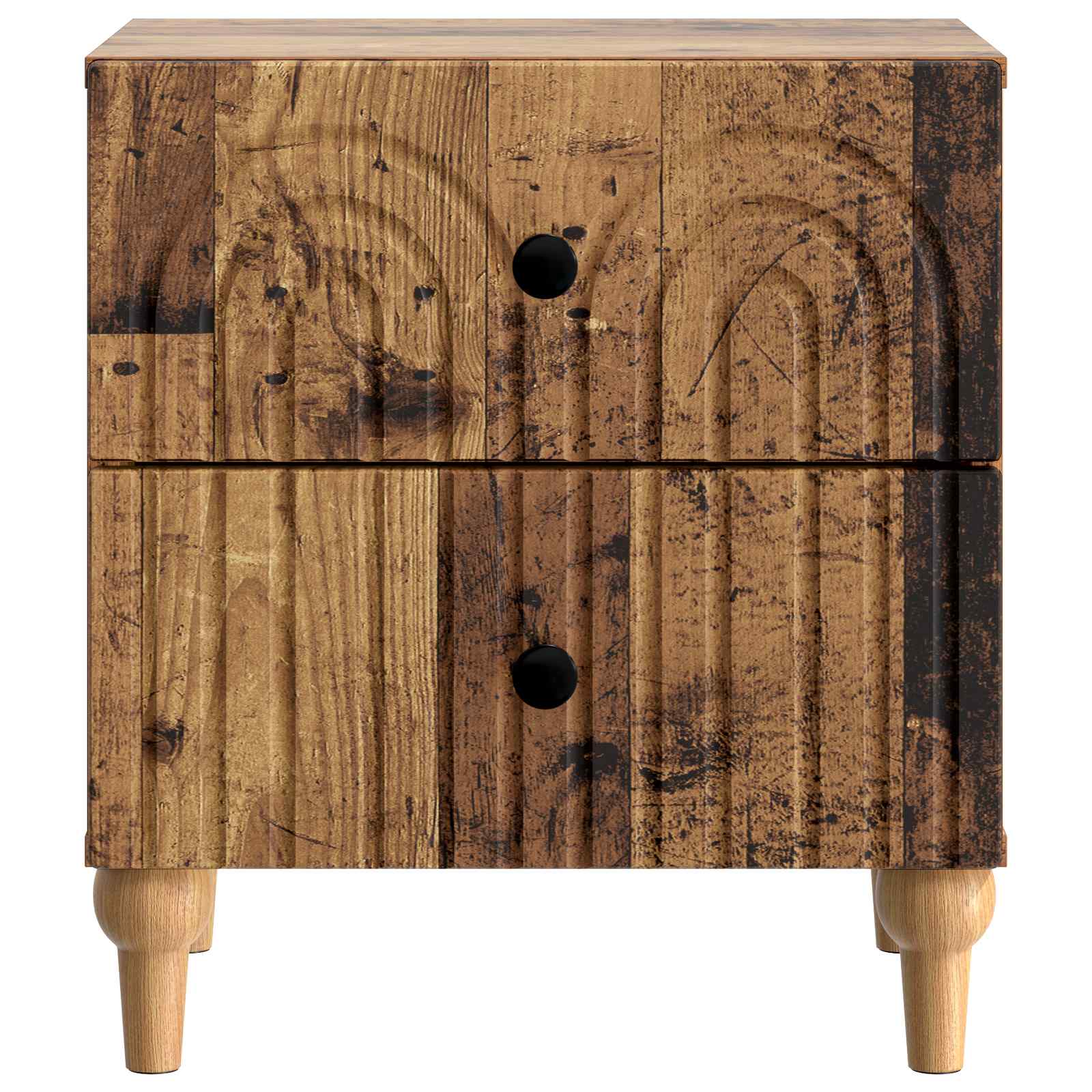 vidaXL Szafka Nocna Stare drewno 43 x 34,5 x 48 cm Drewno inżynieryjne
