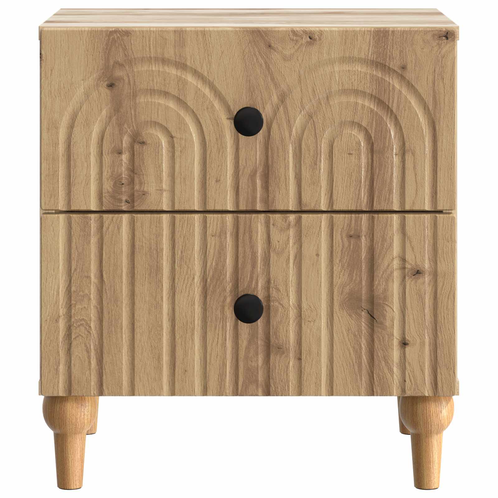 vidaXL Szafka Nocna z szufladą 2 pcs Dąb artisan 43 x 34,5 x 48 cm