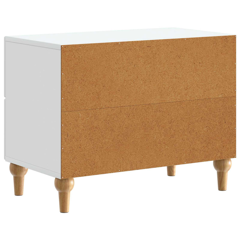 vidaXL Szafka Nocna Biały 62 x 34,5 x 48 cm Drewno inżynieryjne
