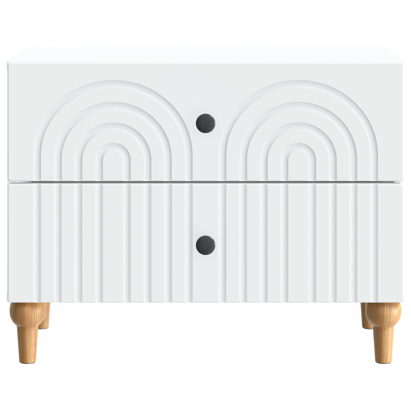 vidaXL Szafka Nocna Biały 62 x 34,5 x 48 cm Drewno inżynieryjne