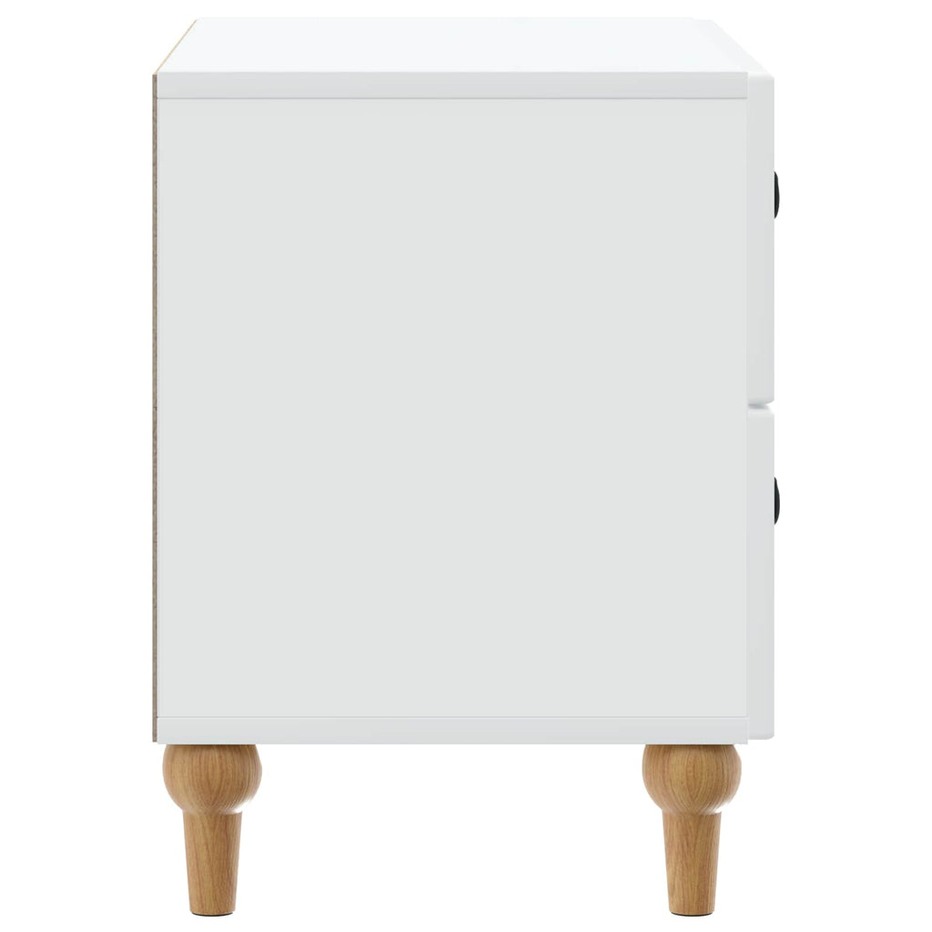 vidaXL Szafka Nocna Biały 62 x 34,5 x 48 cm Drewno inżynieryjne