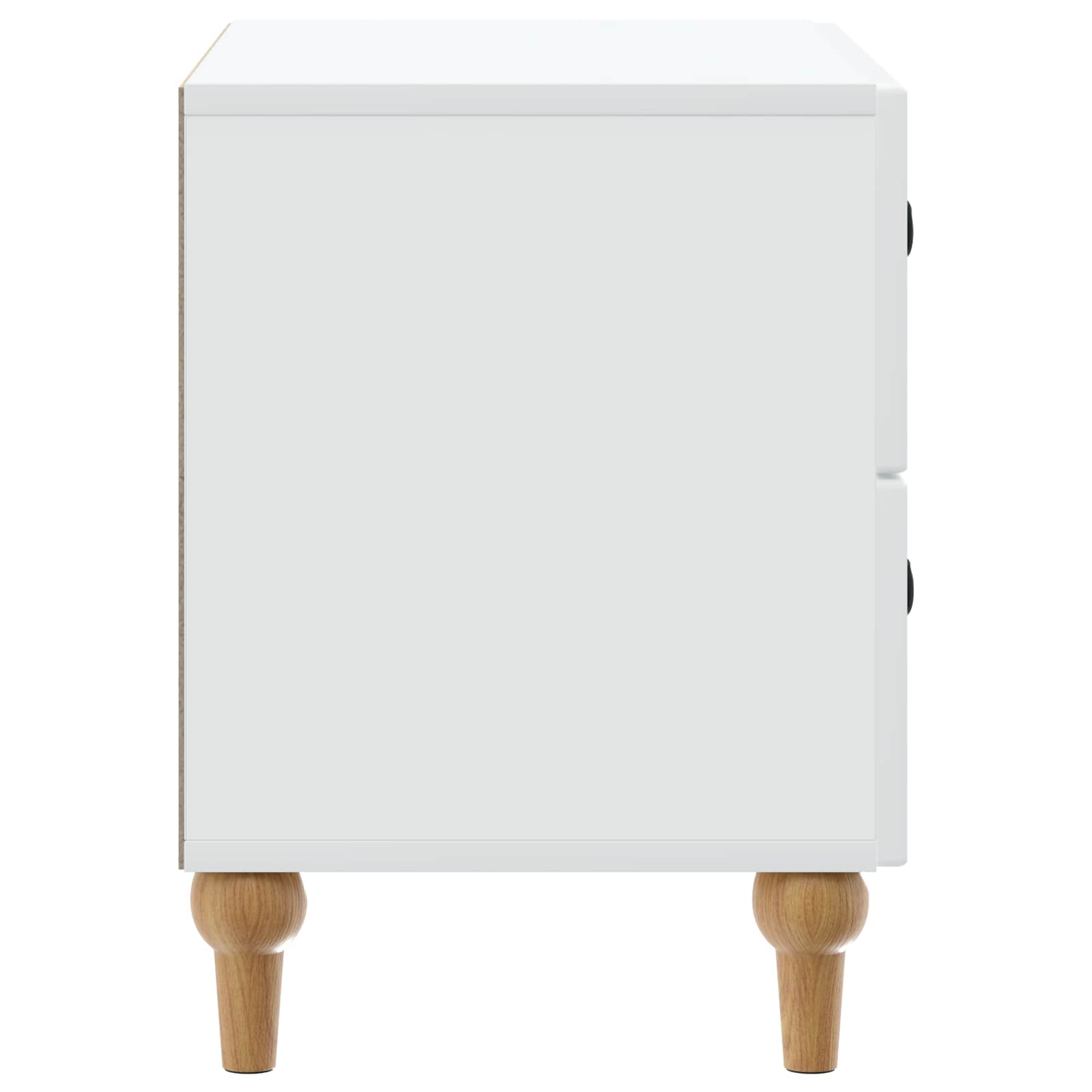 vidaXL Szafka Nocna Biały 62 x 34,5 x 48 cm Drewno inżynieryjne