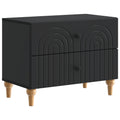 vidaXL Szafka Nocna Czarny 62 x 34,5 x 48 cm Drewno inżynieryjne