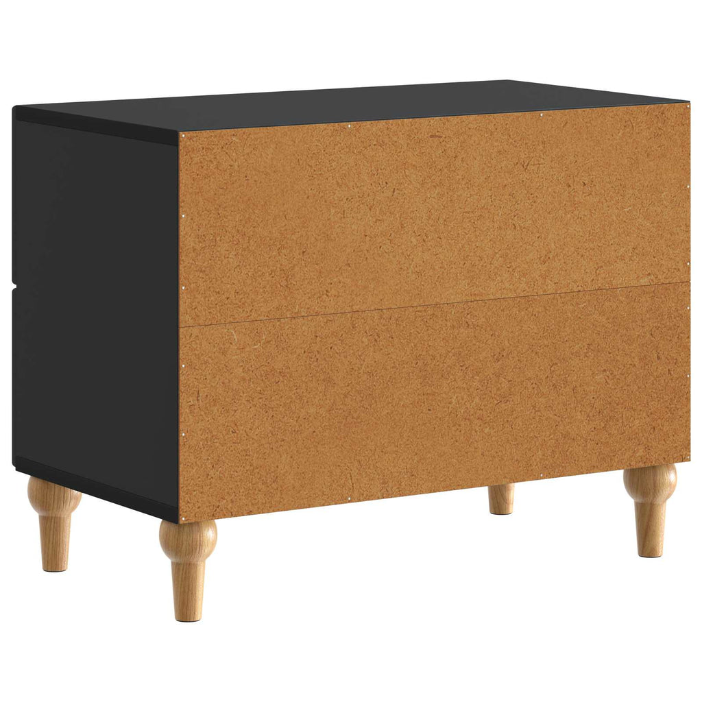 vidaXL Szafka Nocna Czarny 62 x 34,5 x 48 cm Drewno inżynieryjne