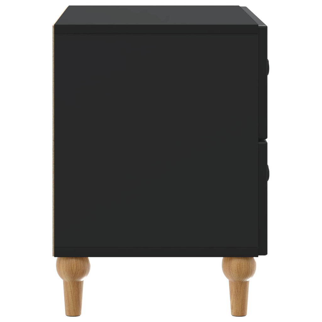 vidaXL Szafka Nocna Czarny 62 x 34,5 x 48 cm Drewno inżynieryjne