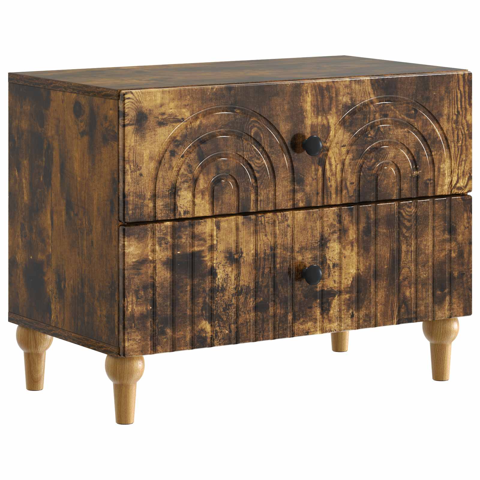 vidaXL Szafka Nocna Dąb wędzony 62 x 34,5 x 48 cm Drewno inżynieryjne