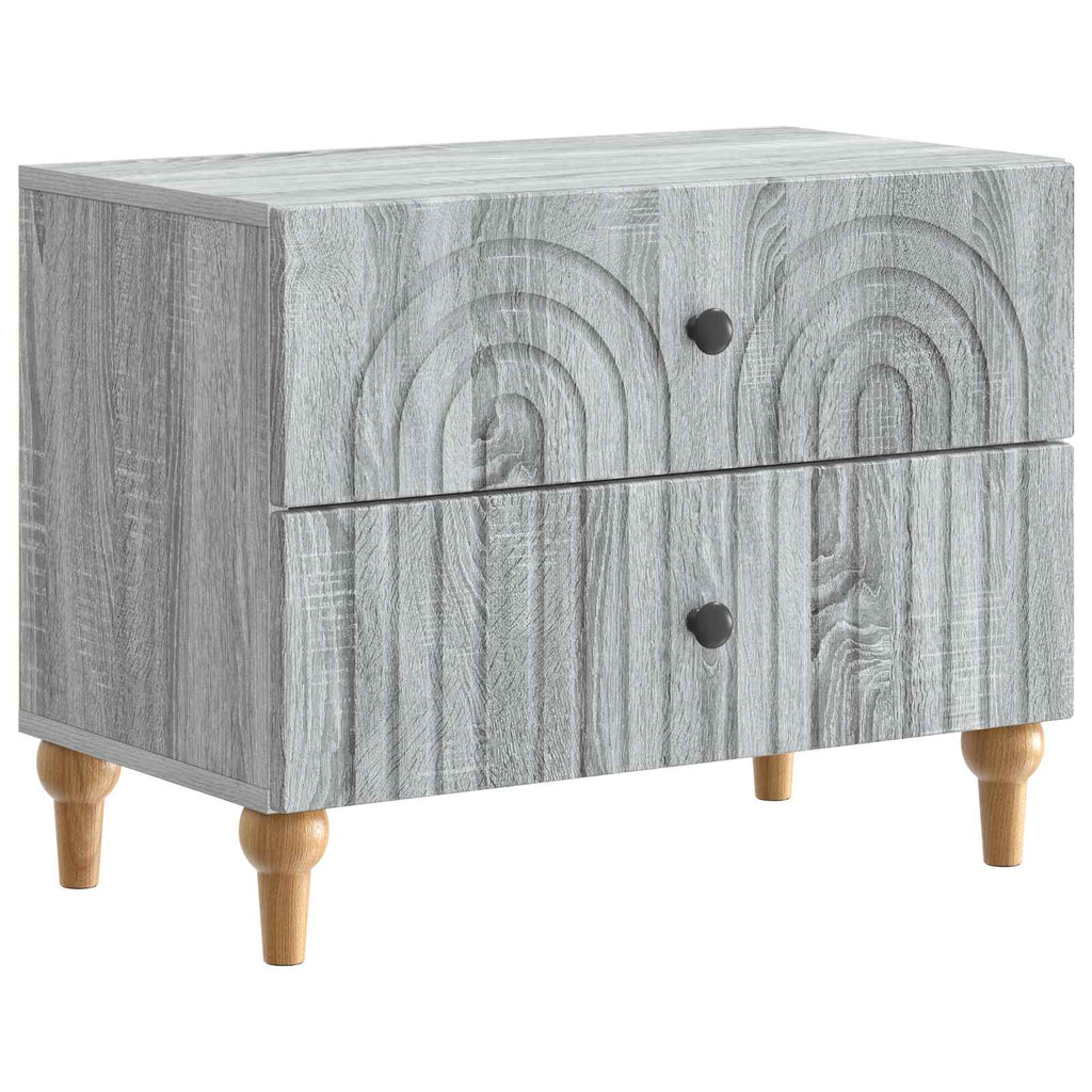 vidaXL Szafka Nocna Szary Sonoma 62 x 34,5 x 48 cm Drewno inżynieryjne