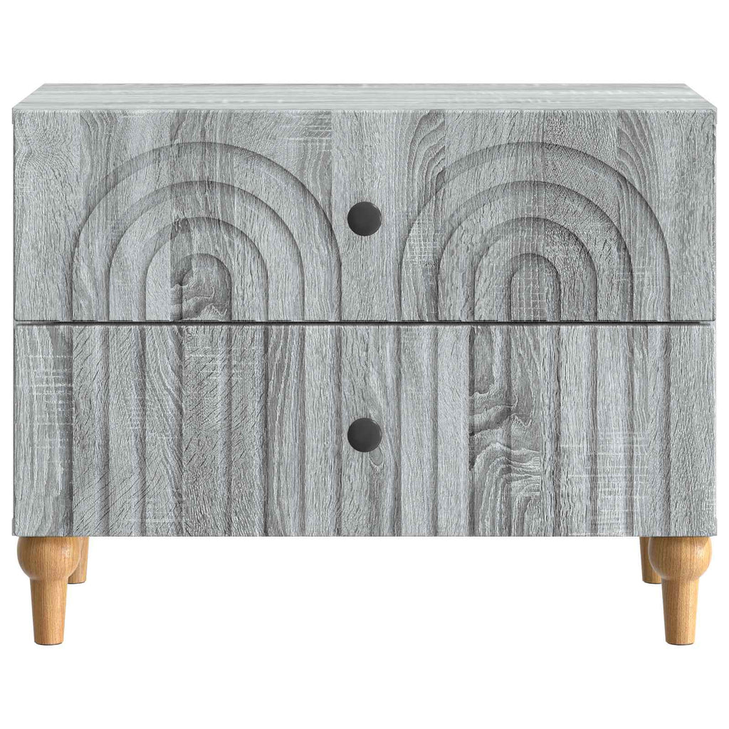 vidaXL Szafka Nocna Szary Sonoma 62 x 34,5 x 48 cm Drewno inżynieryjne