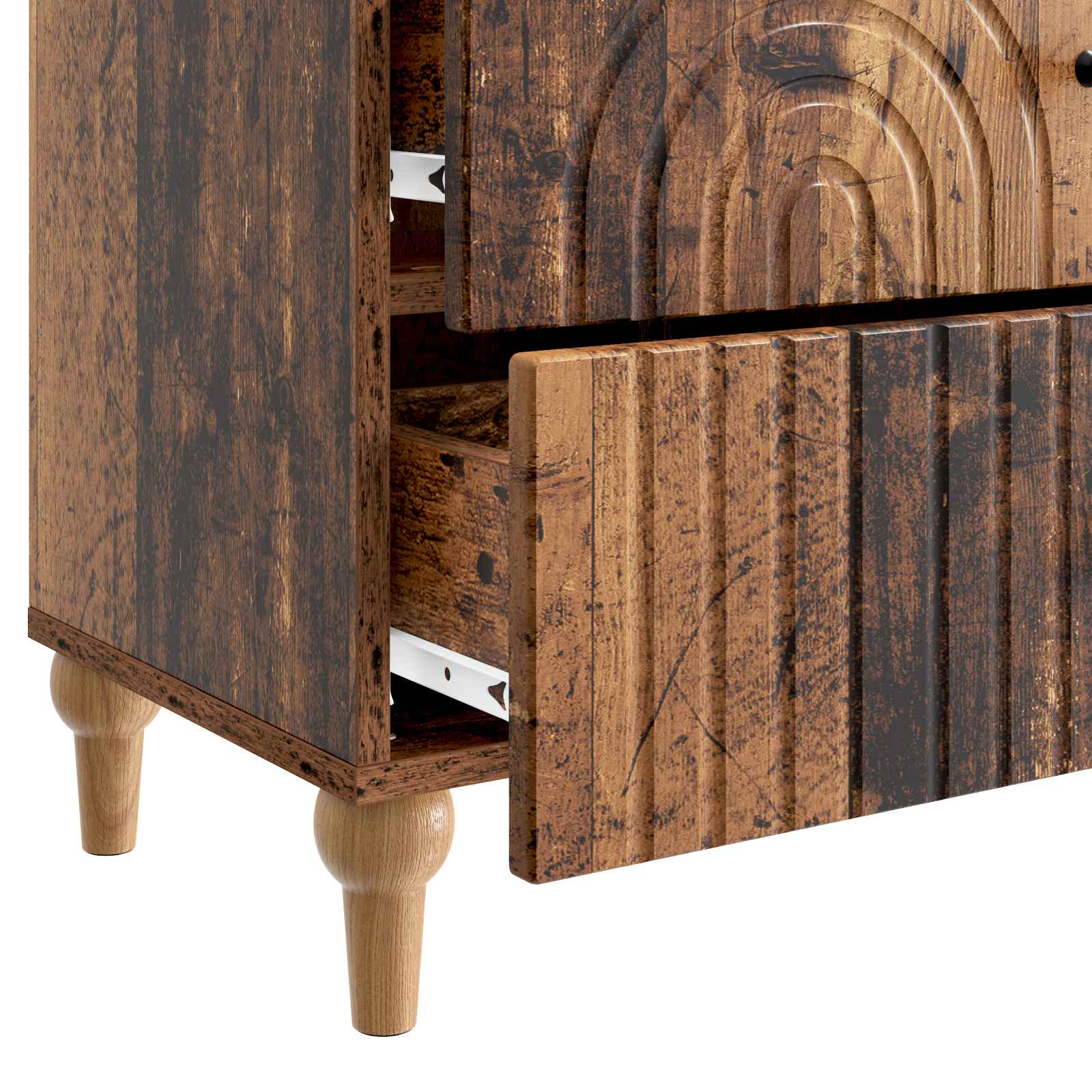 vidaXL Szafka Nocna Stare drewno 62 x 34,5 x 48 cm Drewno inżynieryjne