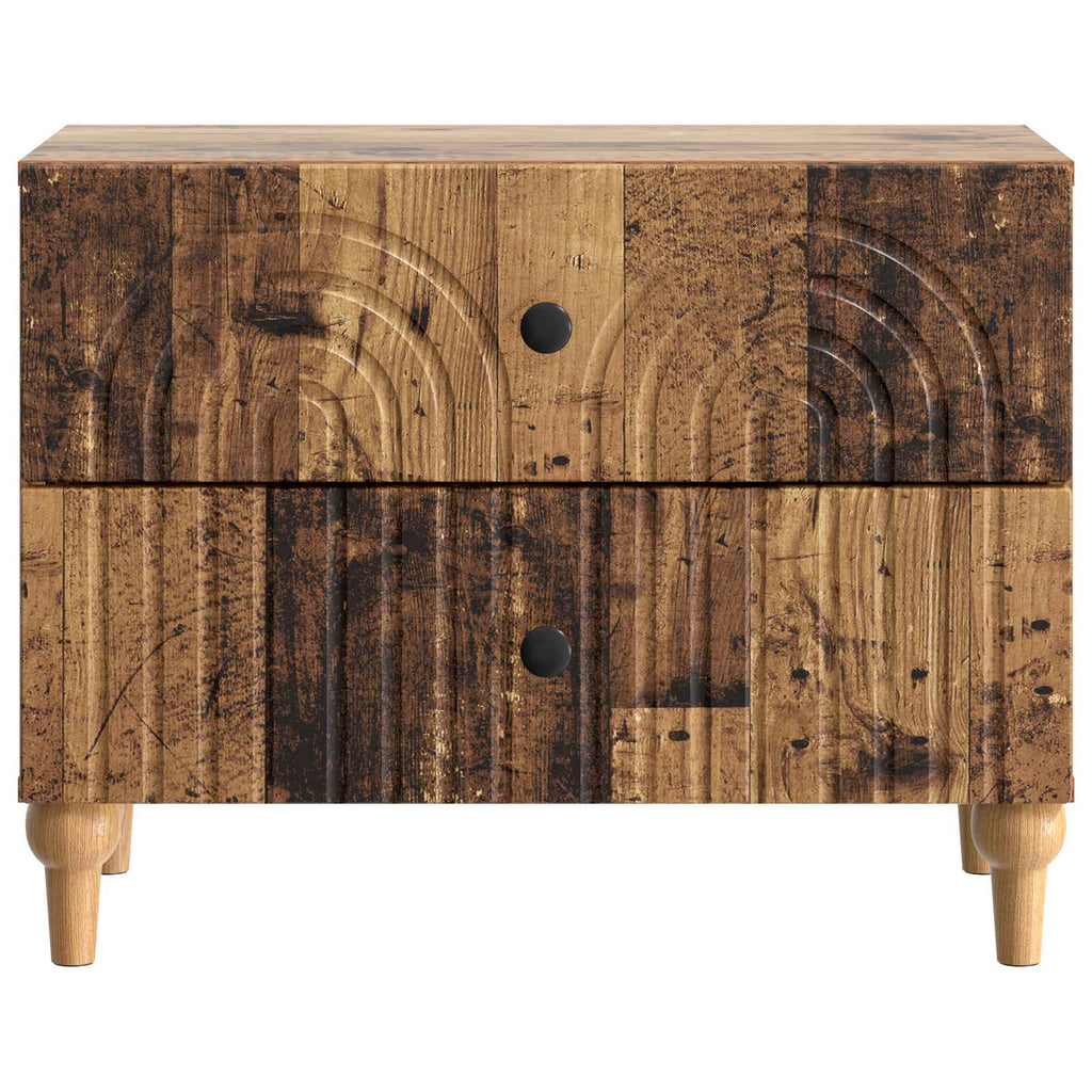 vidaXL Szafka Nocna Stare drewno 62 x 34,5 x 48 cm Drewno inżynieryjne