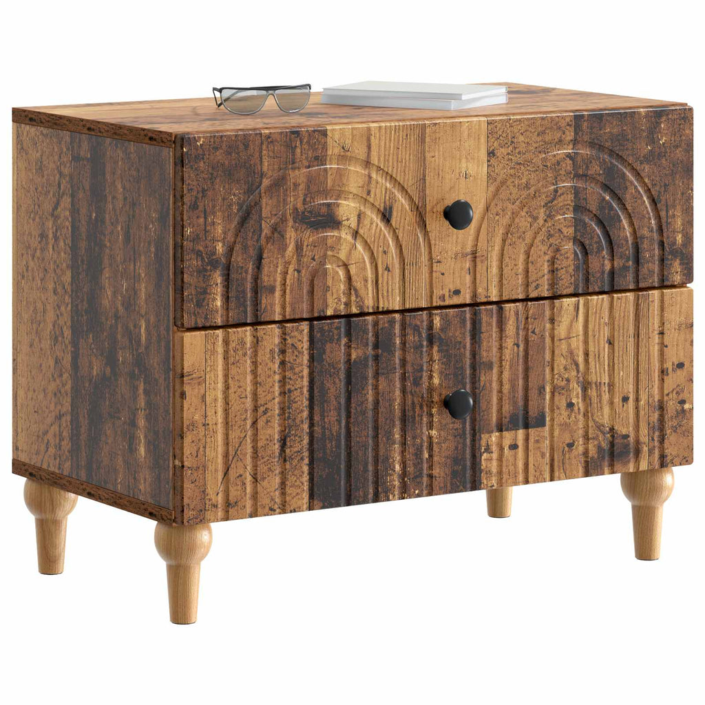 vidaXL Szafka Nocna Stare drewno 62 x 34,5 x 48 cm Drewno inżynieryjne
