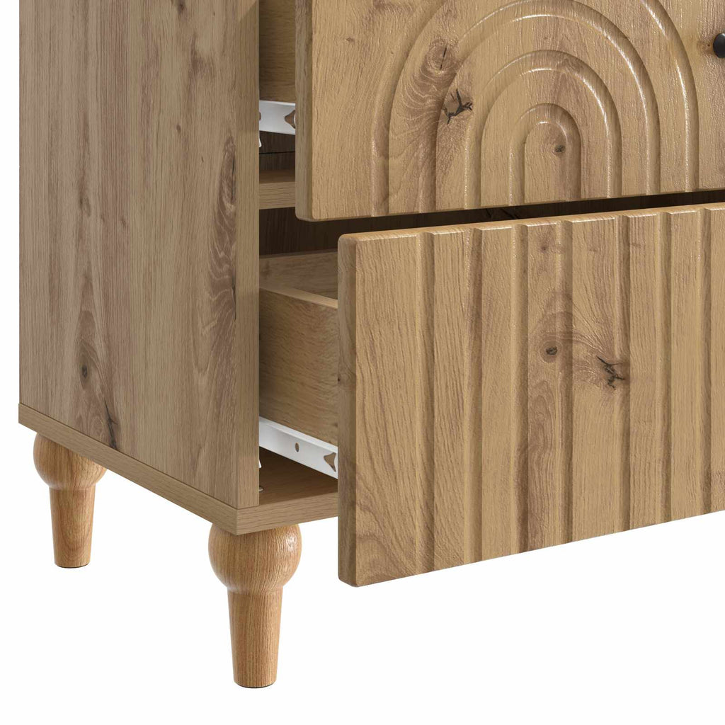 vidaXL Szafka Nocna Dąb artisan 62 x 34,5 x 48 cm Drewno inżynieryjne