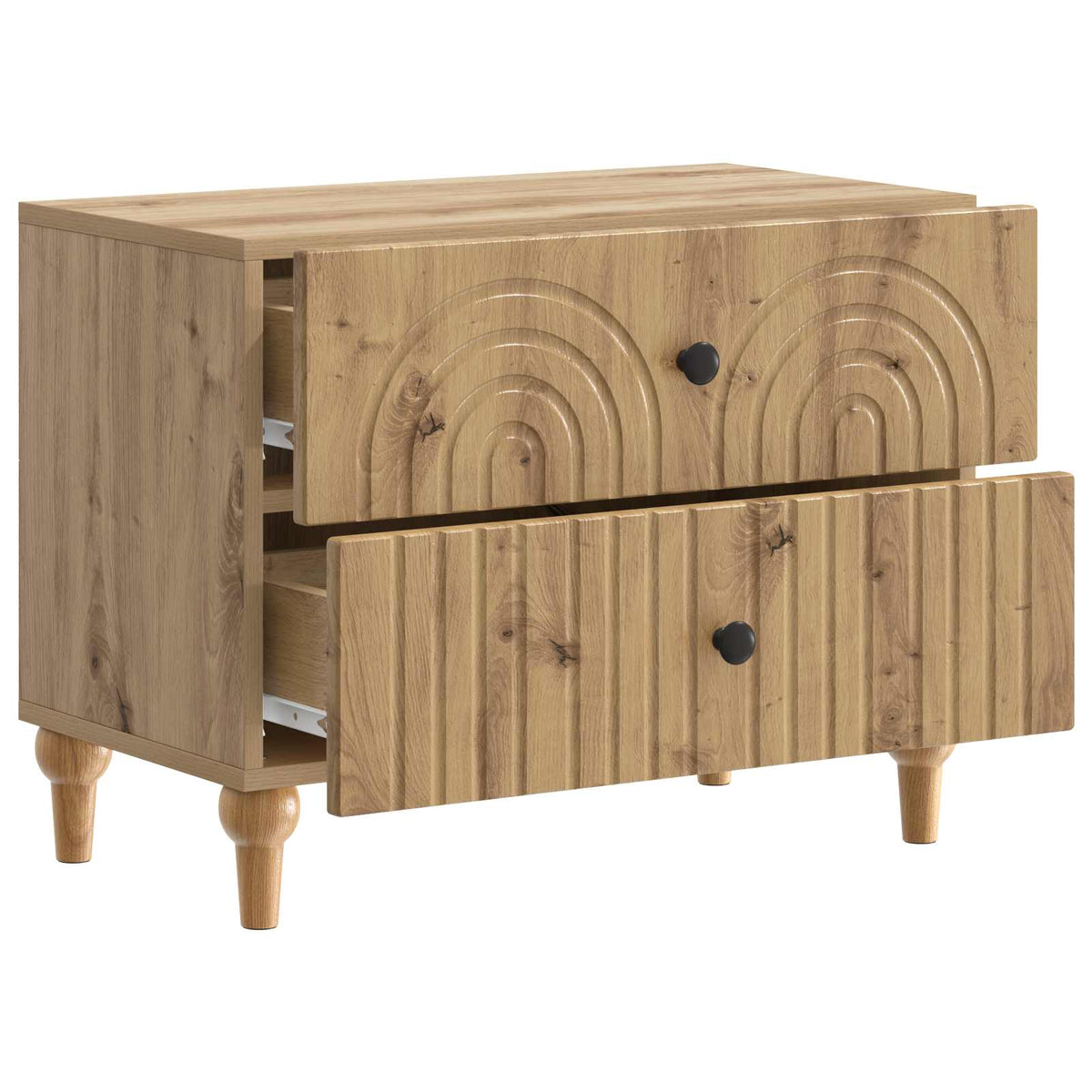 vidaXL Szafka Nocna Dąb artisan 62 x 34,5 x 48 cm Drewno inżynieryjne
