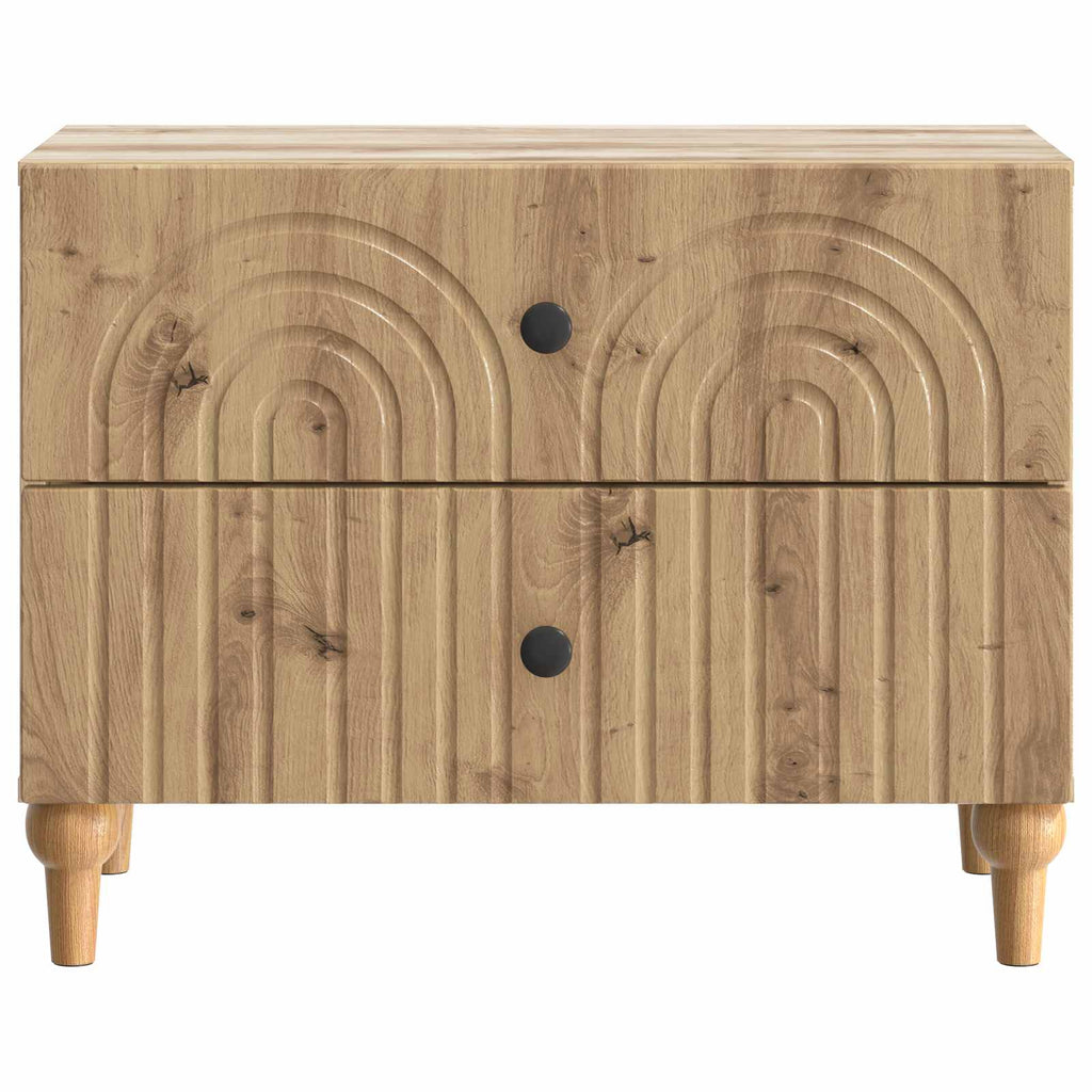 vidaXL Szafka Nocna Dąb artisan 62 x 34,5 x 48 cm Drewno inżynieryjne
