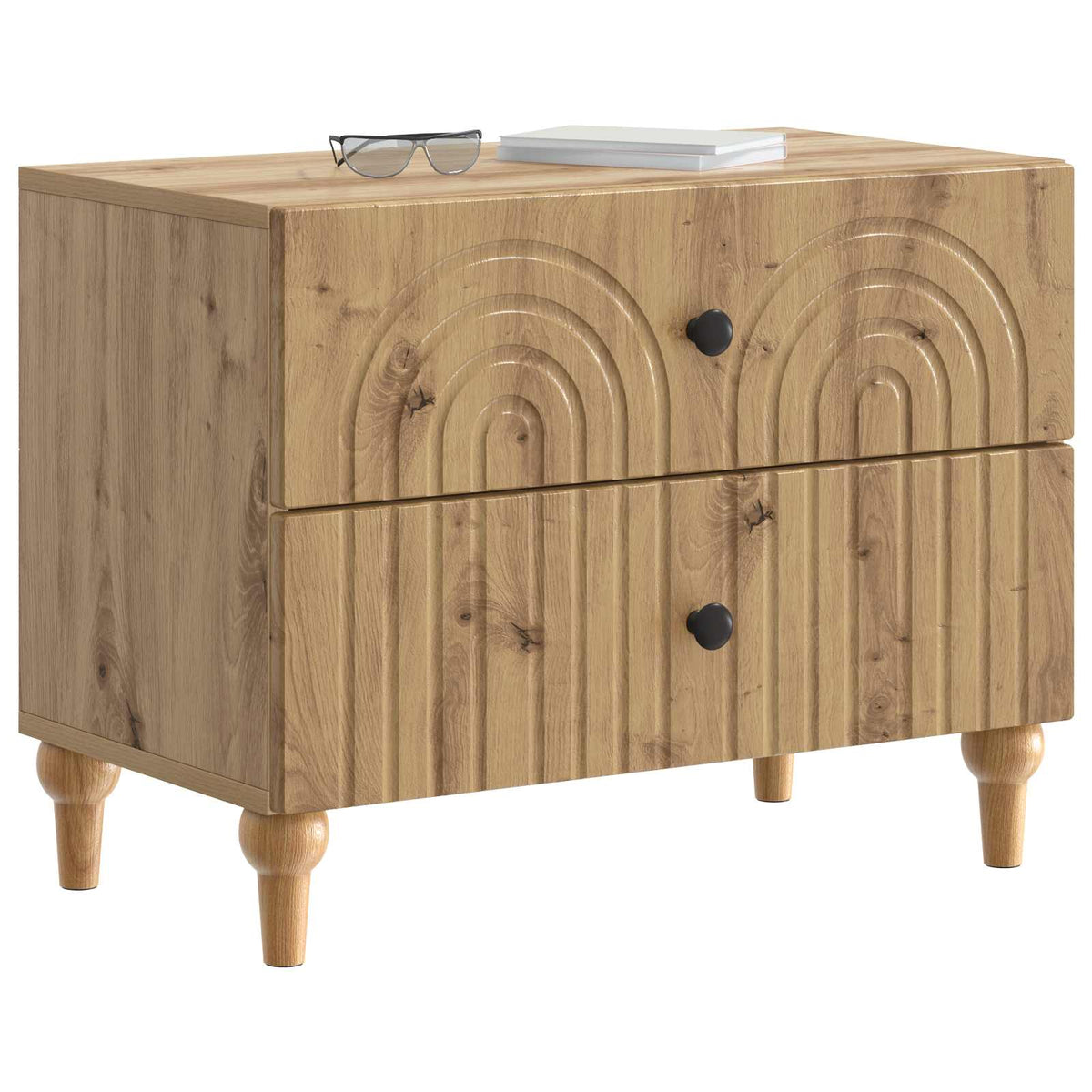 vidaXL Szafka Nocna Dąb artisan 62 x 34,5 x 48 cm Drewno inżynieryjne