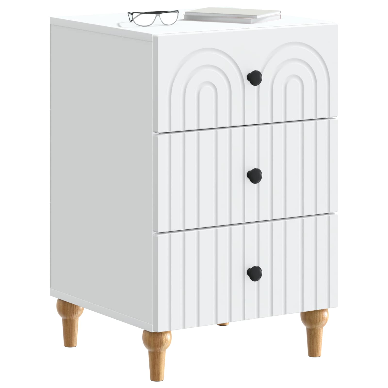vidaXL Szafka Nocna Biały 43x 41 x 66,5 cm Drewno inżynieryjne