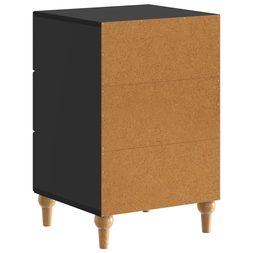 vidaXL Szafka Nocna Czarny 43x 41 x 66,5 cm Drewno inżynieryjne