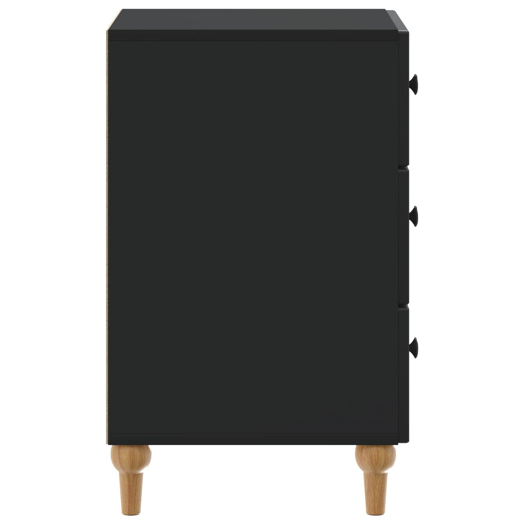vidaXL Szafka Nocna Czarny 43x 41 x 66,5 cm Drewno inżynieryjne
