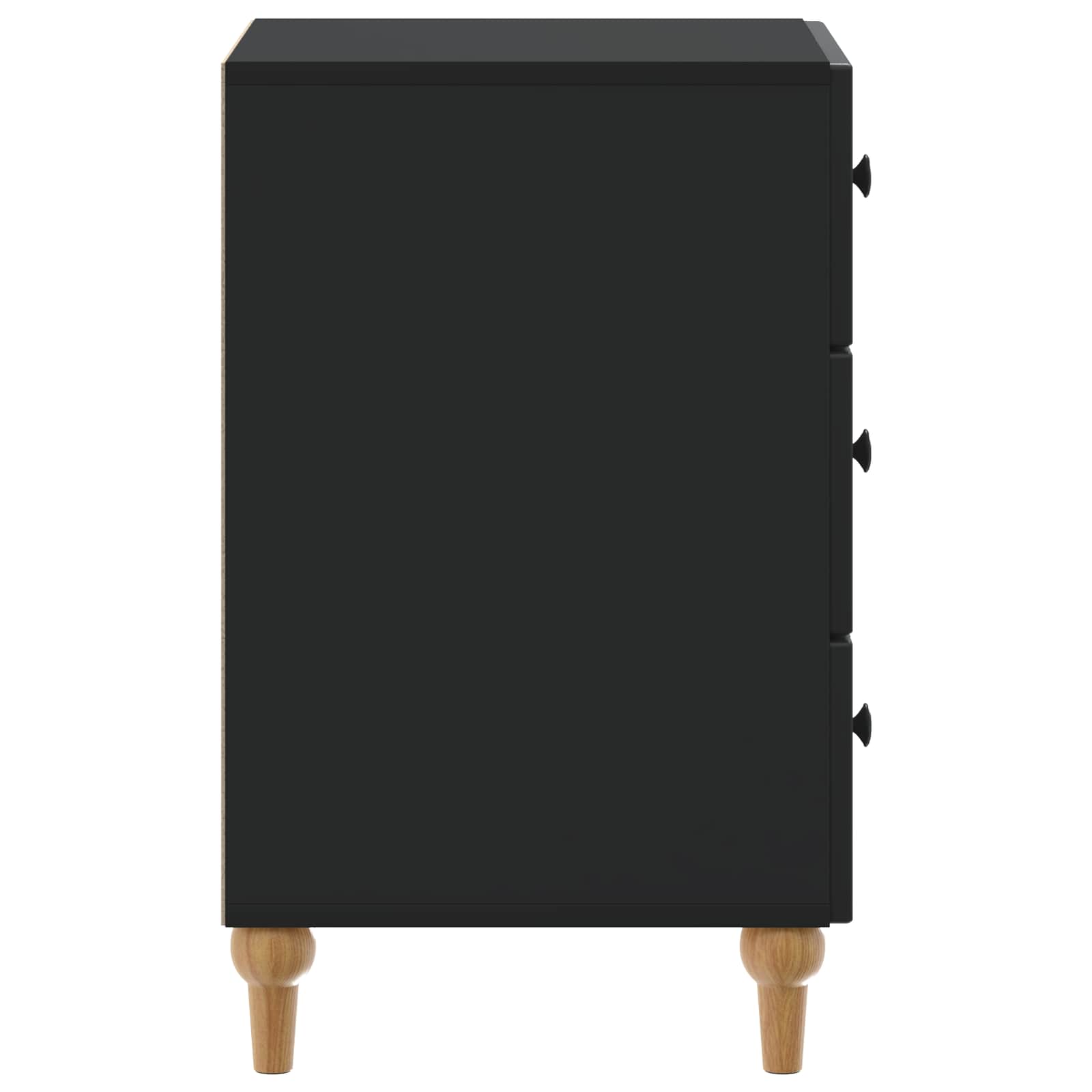 vidaXL Szafka Nocna Czarny 43x 41 x 66,5 cm Drewno inżynieryjne