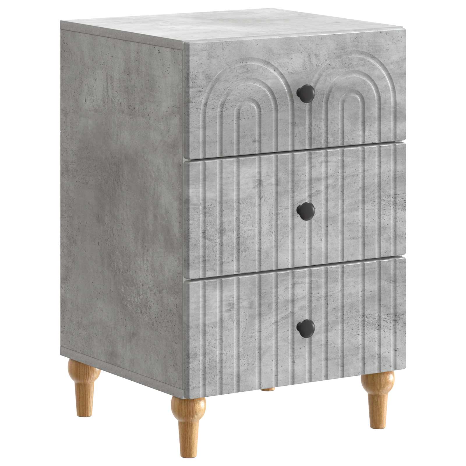 vidaXL Szafka Nocna z szufladą Betonowy szary 43x 41 x 66,5 cm
