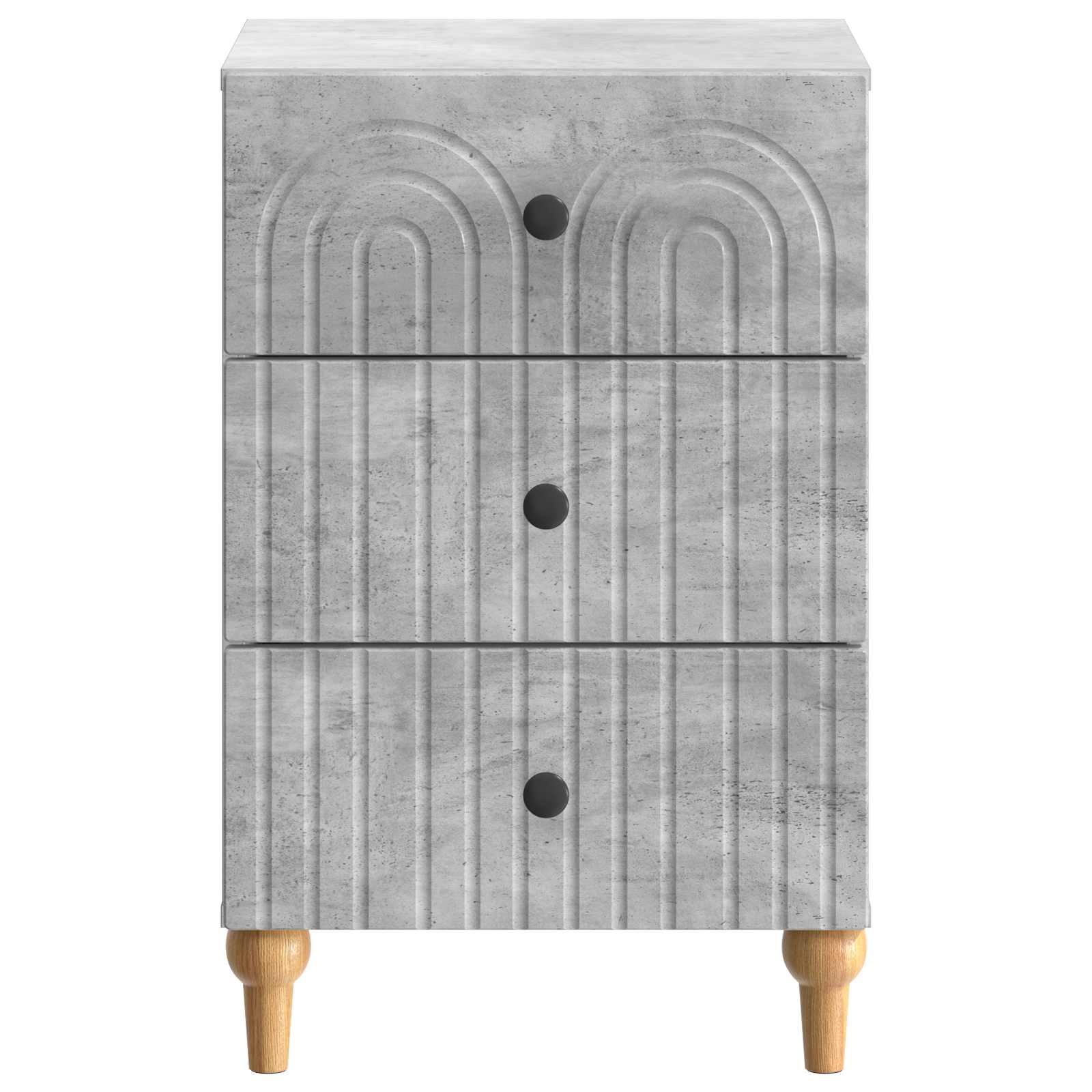 vidaXL Szafka Nocna z szufladą Betonowy szary 43x 41 x 66,5 cm