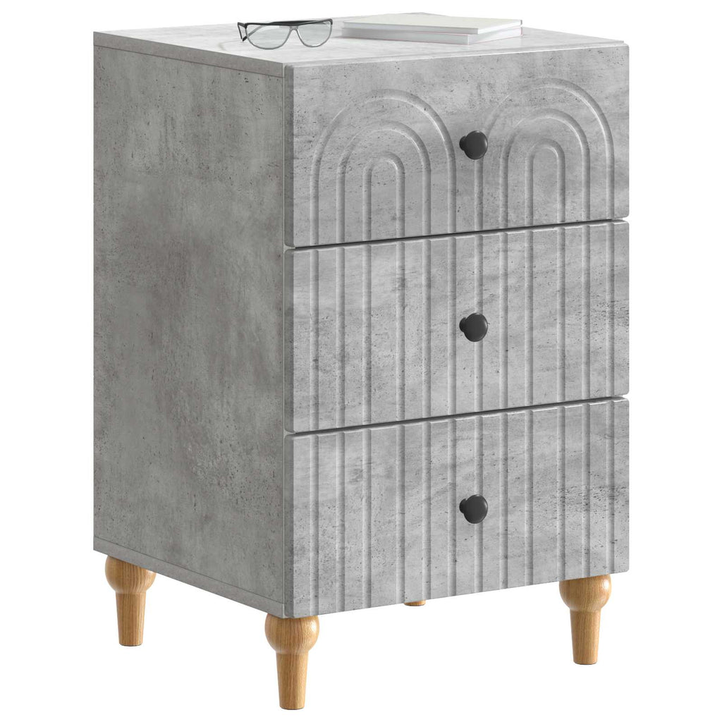 vidaXL Szafka Nocna z szufladą Betonowy szary 43x 41 x 66,5 cm