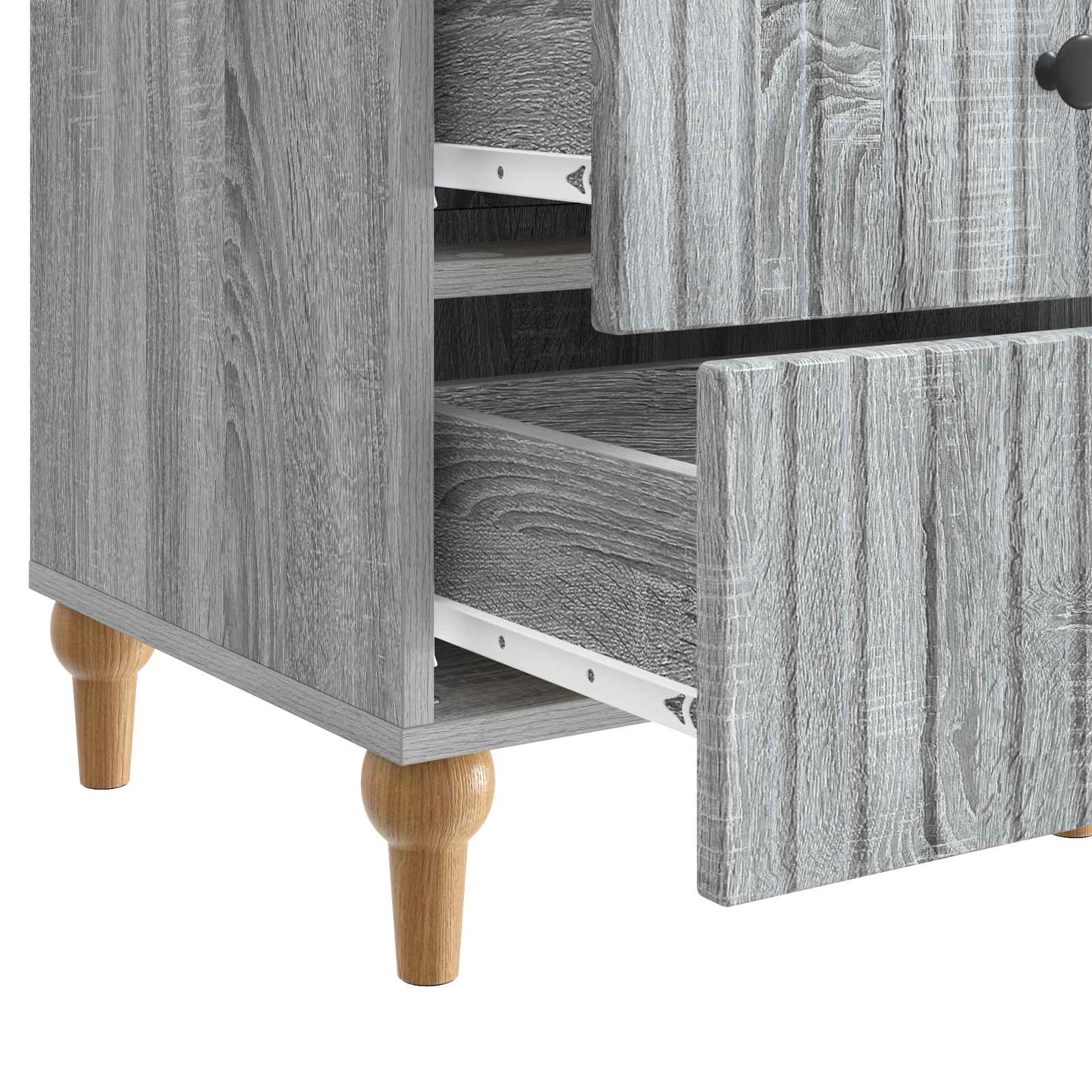 vidaXL Szafka Nocna Szary Sonoma 43x 41 x 66,5 cm Drewno inżynieryjne